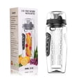 thumbnail image 3 of 32oz Fruit Infuser Water Bottle TeqHome Leakproof Sport Water Bottles with Flip Top Lid with Drinking Spout Men Women's Ideal Fitness Gift for Gym Camping Black, 3 of 12