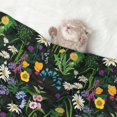 thumbnail image 2 of Pofeuu Chamomile Print Puppy Blanket,Dog Blankets,Pet Blanket Cozy Cat Blankets for Indoor Cats, Fuzzy Pet Blanket for Kitten Doggy Dog Blankets-Small, 2 of 8