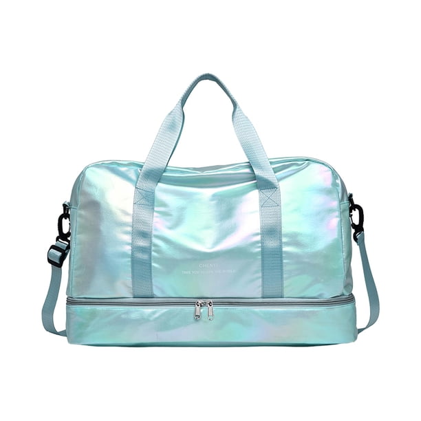 Bolsa de viaje Yuyangstore Bolsa diagonal de hombro moderna para entrenamiento deportivo Ejercicio Fitness Azul