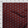 thumbnail image 2 of oneOone Cotton Poplin Fabric Floral Block Printed Fabric 1 Yard 42 Inch Wide, 2 of 4