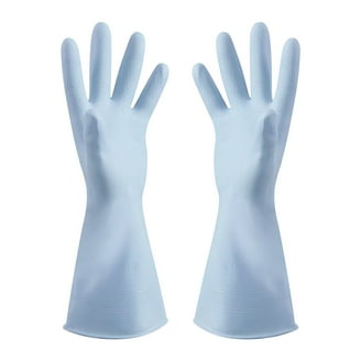 HSL Household Cleaning Gloves - Reusable Kitchen Dishwashing Gloves With Latex Free, Cotton Lining, Waterproof, Non-Slip (Large, 3 Pairs