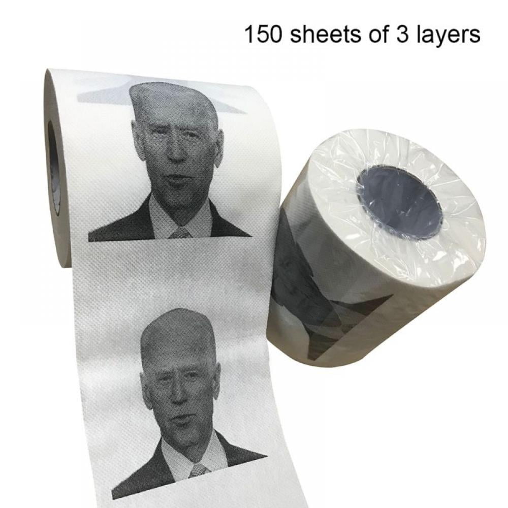 Clearance! Creative Paper Roll - Gift Novelty With Gray-Color Image - 3 Ply Bath Tissue 150 Sheets Per Roll