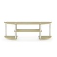 thumbnail image 3 of Furinno 11058 Turn-S-Tube Wide TV Entertainment Center, Cream Marble/White, 3 of 4