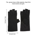 thumbnail image 2 of HOMEIORA Sun Gloves for Women UV Protection Fingerless Non Slip Sunscreen Driving Gloves for Summer Outdoor - Black, 1 Pair, 2 of 7