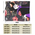 thumbnail image 4 of Maleficent Blanket Cozy Warm Flannel Throw Blanket for Living Room Bedroom Bed Sofa Car, All Seasons Fleece Blankets Gifts for Kids Teens Adults 40"X30", 4 of 8