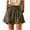 Green, variant on Women’s Casual Summer Linen-Style Embroidered Shorts, Elastic Waist Loose Wide Leg with Pockets, Multi-Color, S to XXXXL