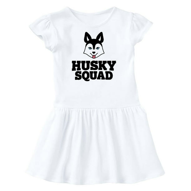 INKtastic Dog Husky Squad Toddler Dress