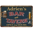 thumbnail image 1 of Adrien's Green Bar & Tavern Rustic Sign Decor 8x12 108120047691, 1 of 1
