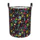 thumbnail image 1 of Fotbe Colorful Geometric Figures Cesto de Ropa con Asas, Cesto Impermeable de Gran Capacidad, Bolsa de Lavado para Dormitorio, Cesto de Ropa con Ruedas y Asas-Small, 1 of 6