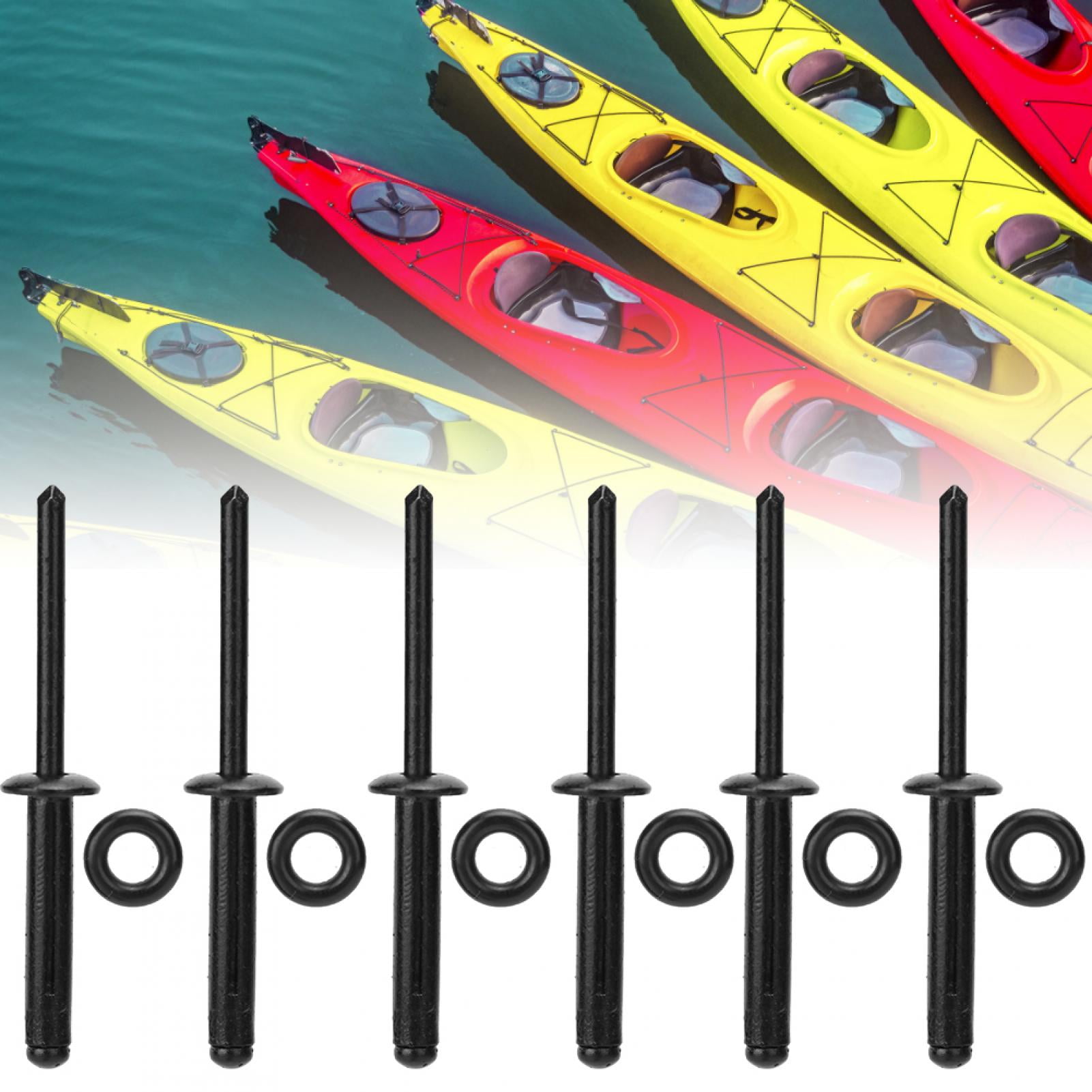 20pcs Aluminum Rubber Kayak Canoe Grip Rivet Modified Fasteners Strong Riveting 