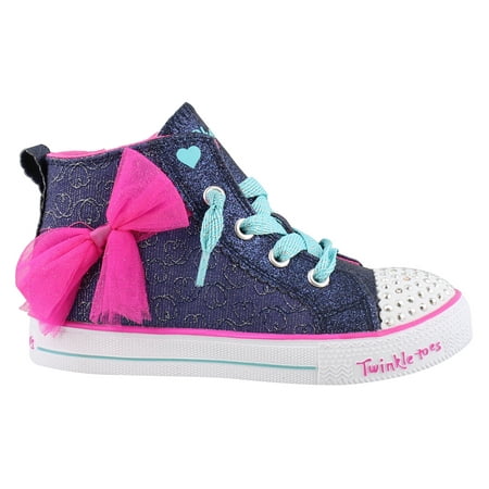Girl's Skechers, Twinkle Toes Shuffle Lite Harmony Hearts (Best Price Twinkle Toes Skechers)