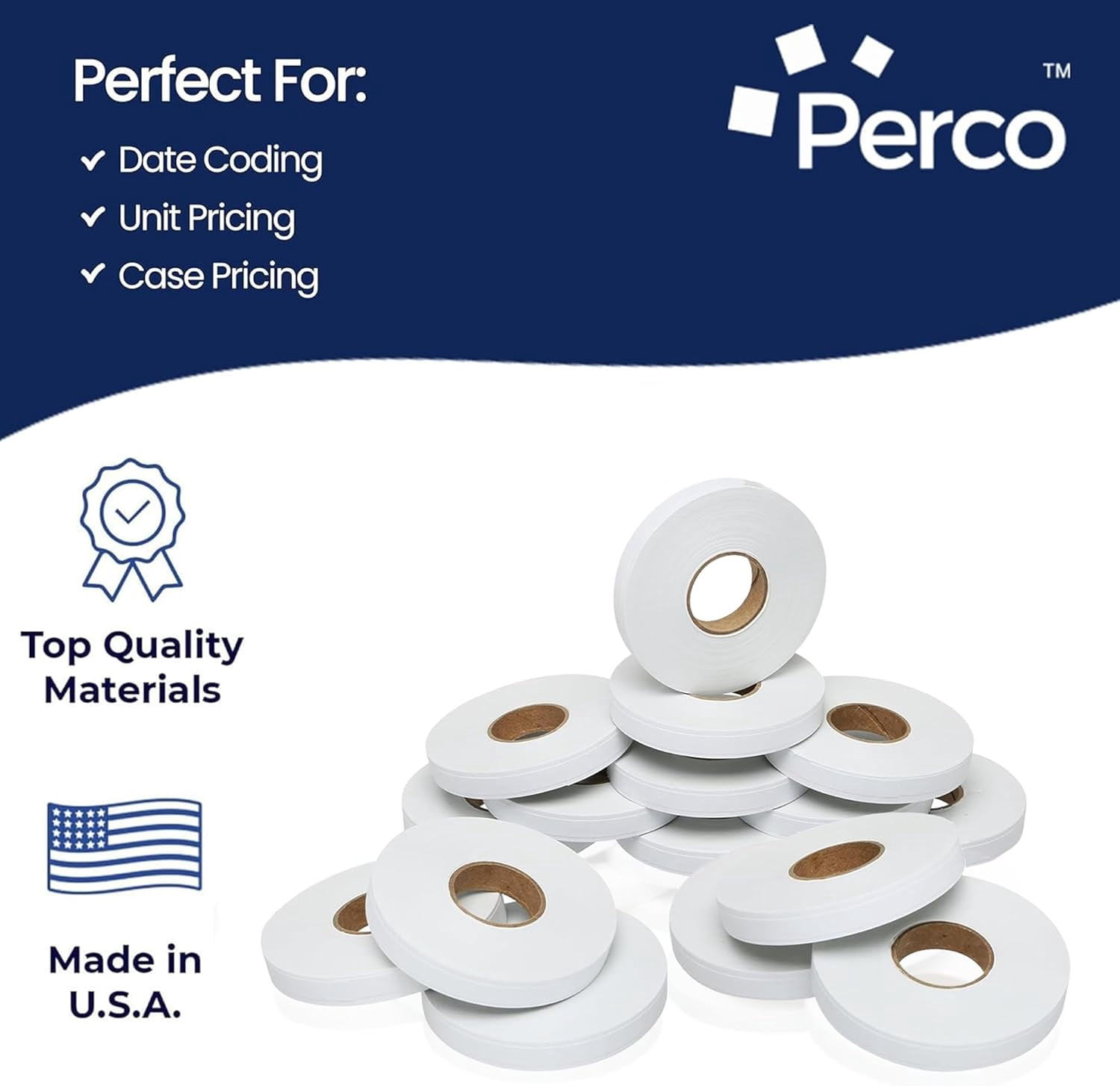 Pricing Labels for Monarch 1110 White - 68,000 labels w/ 64 Rolls Value Pack, 4 Sleeves - Made in USA