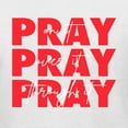 thumbnail image 6 of Wild Bobby, Pray On It Pray Over It Pray Through It Inspirational/Christian Women Racerback Tank Top, White, Small, 6 of 6