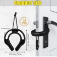 thumbnail image 2 of 24 Pcs First Responder Door Stop Jam with Ropes Law Enforcement Gear Tactical Door Jammer Wedge for Police Firefighter Emergency Medical Services Home Use Keep Doors from Closing (Black), 2 of 6