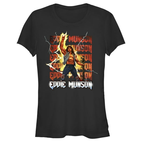 Netflix Junior's Stranger Things Rockstar Eddie Munson Graphic T-Shirt