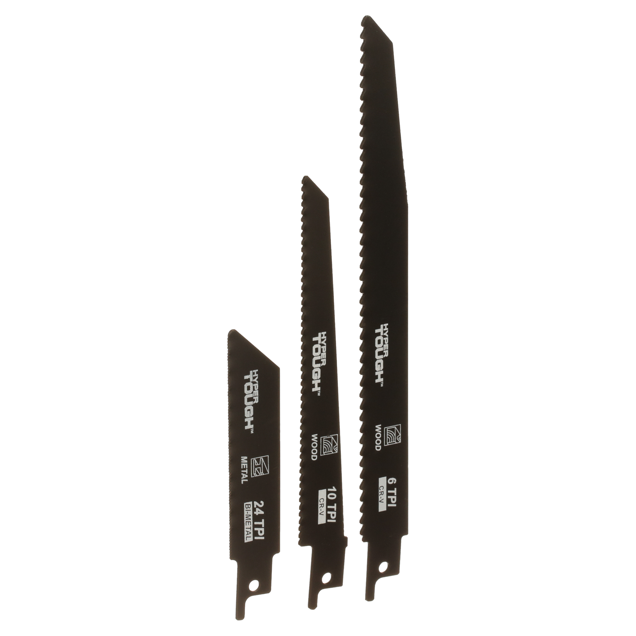 HYPER BLADE® THE BLADE HB01 Hyper Tough 9-Piece RECIPROCATING SAW BLADE SET Wood & Metal 4 6 8