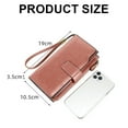 thumbnail image 3 of Womens Wallet Leather Large Clutch Purse Credit Card Holder with Zipper Pocket, Fashion Womens Purses, 3 of 5