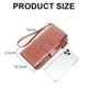 thumbnail image 3 of Cartera para mujer de cuero grande bolso de mano titular de la tarjeta de crédito con bolsillo con cremallera, bolsos de moda para mujer, 3 of 5