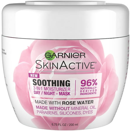 Garnier SkinActive 3-in-1 Face Moisturizer with Rose (Best Rose Water For Skin)