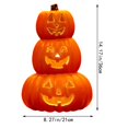 thumbnail image 2 of Mskk Pumpkin Lights Halloween Decoration, Orange LED Glowing Pumpkins, Halloween Decorative Ornaments for Indoor Mantel, Tabletop, and Home Party, 2 of 7