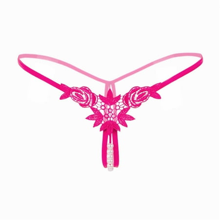Women s PantiesWomen Panties Low Waist Thongs Underwear Panties Lingerie for Women for Sex WomensPendant Pearl G String