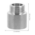 thumbnail image 3 of Miangastore Hexagonal Inside Stainless Steel Adapter Silver 6Pcs, 3 of 8