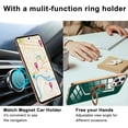 thumbnail image 2 of Compatible with iPhone 14 Pro 5g Case Slim Thin with Ring 360°Finger Stand Metal Electroplated Soft Flexible Tup Frame Full Body Shock-Absorption Bumper Hard Back Mobile Cover-Green, 2 of 16
