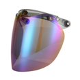 thumbnail image 5 of Casco de motocicleta para coche eléctrico, medio casco, tres hebillas, lente a prueba de viento, casco retro Harley, lente de burbuja facial, 5 of 5