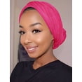 thumbnail image 5 of Hair Wrap for Black Women with Natural Hair Large Stretch Soft Edge Scarves for Braids Dreadlocks Headbands, 5 of 8