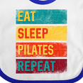 thumbnail image 4 of Inktastic Fitness Eat Sleep Pilates Repeat Boys or Girls Baby Bib, 4 of 4