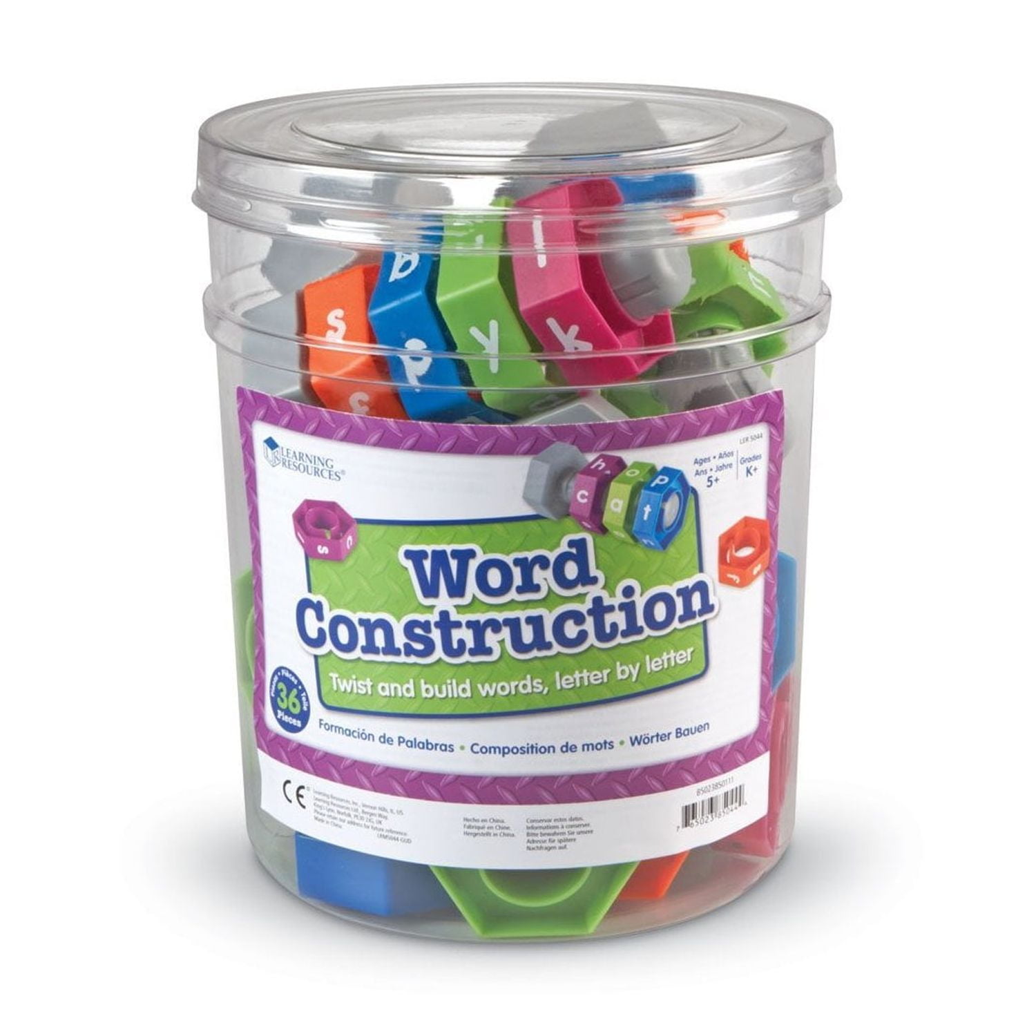 Learning Resources Word Construction, Classroom Game, Ages 5+