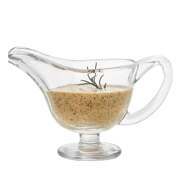 Bateau à Sauce Multifonctionnel avec Poignée Bol à Sauce en Verre pour Hôtel Restaurant