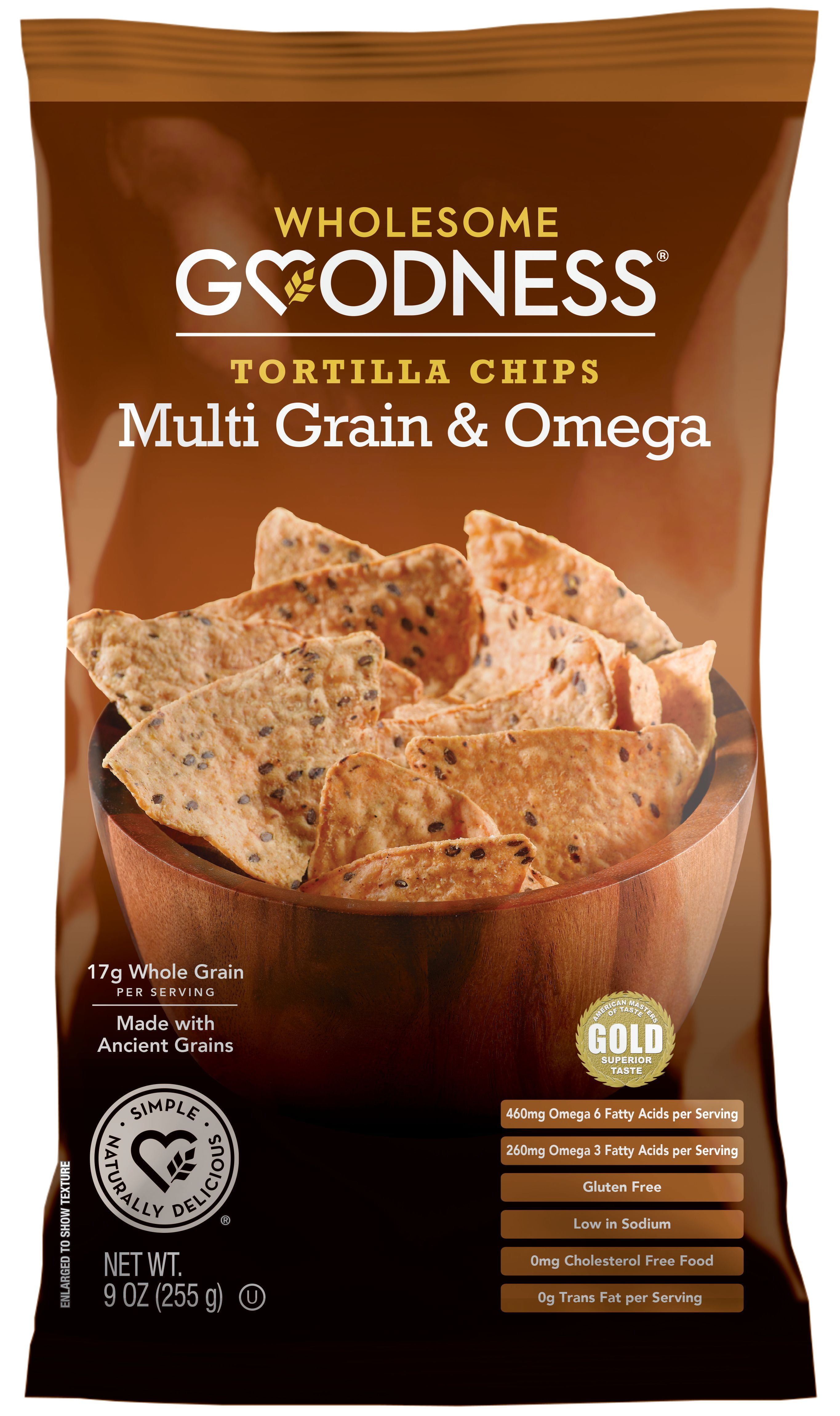 Wholesome Goodness Tortilla Chips MultiGrain & Omega