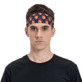 thumbnail image 4 of Uemuo American Football and Fire Flames Printed Sports Headbands for Men Women,Moisture Wicking Workout Headband, Sweatband Headbands,Non-slip Workout Gym Yoga Headband, 4 of 9