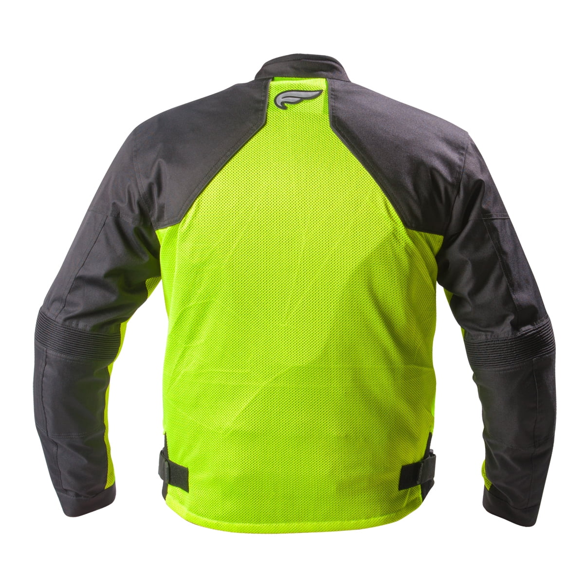 Fulmer, TJ134GRNS, Men's Supertrak II Jacket Motorcycle Riding Coat with CE Armor - Hi-Viz Green, S