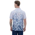 thumbnail image 2 of LA LEELA Mens Hawaiian Shirts Short Sleeve Button Down Shirt Men's Casual Vacation Tropical Beach Summer Party Shirts for Men Funny XXL White Leaf, 2 of 6
