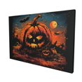 thumbnail image 3 of 16x24 inch Canvas Hanging Picture Red Moonlit Pumpkin Head,Funny Cafes,Kid Room,Hotels,Restaurant Holiday Decorations,Modern Art Moonlit Pumpkin Head Canvas Poster,Gift For Pumpkin Enthusiast, 3 of 6
