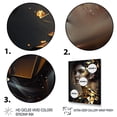 thumbnail image 3 of Designart "Gold Crystal Female Portrait III" Modern Woman Wall Art For Bathroom, 3 of 5