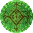 thumbnail image 1 of Ahgly Company Indoor Round Oriental Green Industrial Area Rugs, 8' Round, 1 of 4