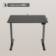 thumbnail image 3 of Electric Standing Desk Adjustable Height, 40x24 Inches Sit Stand up Desktop for Home Office, Ergonomic Rising Computer Table with Memory Preset, Black, 3 of 17
