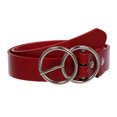 thumbnail image 2 of 1 1/2" Snap On Round Double Circle O-Ring Buckle With Leather Belt, 2 of 2