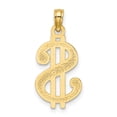 thumbnail image 3 of 14K Gold Textured Dollar Sign Charm, 3 of 4