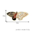 thumbnail image 3 of HomeKingdee European Fashion Hollow Butterfly Brooch with Rhinestone - Gold Color​ Color Alloy Jewelry for Women Girls Kids for Various Occasions, 3 of 5