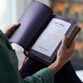 thumbnail image 2 of Nkjv, Personal Size Reference Bible, Sovereign Collection, Leathersoft, Purple, Red Letter, Thumb Indexed, Comfort Print, (Hardcover), 2 of 4