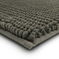 thumbnail image 5 of Mohawk Home Homespun Plush Fade/Stain Resistant Non-Slip Machine Washable Bath Rug, Cool Grey, 2' x 5', 5 of 6