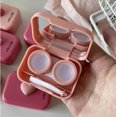 thumbnail image 3 of BEDARTIST 2 Pack Portable 3D Hearts Contact Lens Cases, Travel Eye Contacts Case Box Holder, Contact Lenses Tweezers Remover Tool Solution Bottle Kit for Daily Outdoor (Assorted Color), 3 of 7