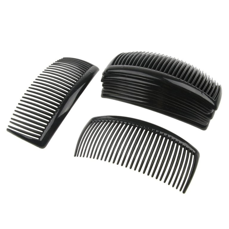 12 Pieces Large Plain Hair Combs Slides 24 29 Women s Hair Accessories 29 Black