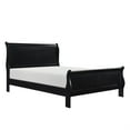 thumbnail image 7 of Fy Four Piece Queen Size Bedroom Set, Antique Nickel Metal Handles, Black, 7 of 7