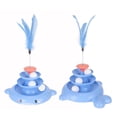 thumbnail image 1 of Cat Tower Roller Toys, 3  Towers Pet Track Interactive Toy With Teasing Feather For Kittens  Exercise, 1 of 8