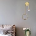 thumbnail image 4 of Lámpara de pared moderna Dormitorio  Lámpara de pared 3 modos Iluminación Bola Izquierda Dorada Gloria lámpara de pared, 4 of 9